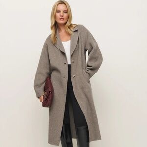 NWT Reformation Wyatt Double-faced Coat